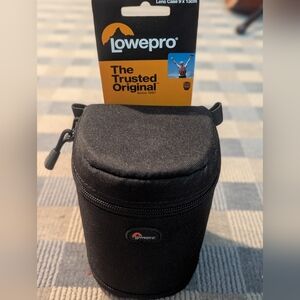 Black  Lowepro Padded Lens Case For Camera. New.
